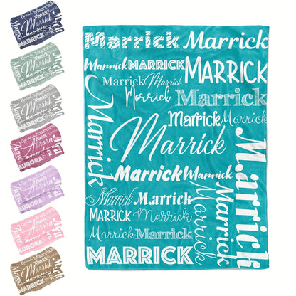 Personalized Flannel Blanket Custom with Name