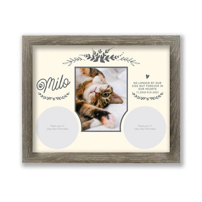 Pet Memorial Paw Print Holder Shadow Box