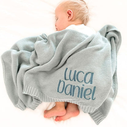 Personalized Baby Blanket For Baby Girl Boy,Embroidered Baby Blanket With Name,Monogrammed Baby Blanket,Baby Shower Gift