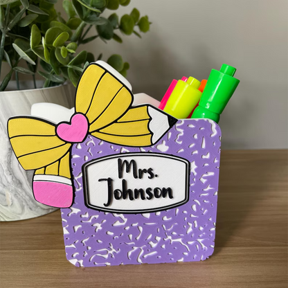 Personalized Teacher Pen Holder