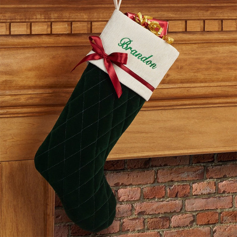 Winter Classic Personalized Quilted Stocking