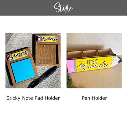 Personalized Teacher Desk Caddy, Teacher Gift