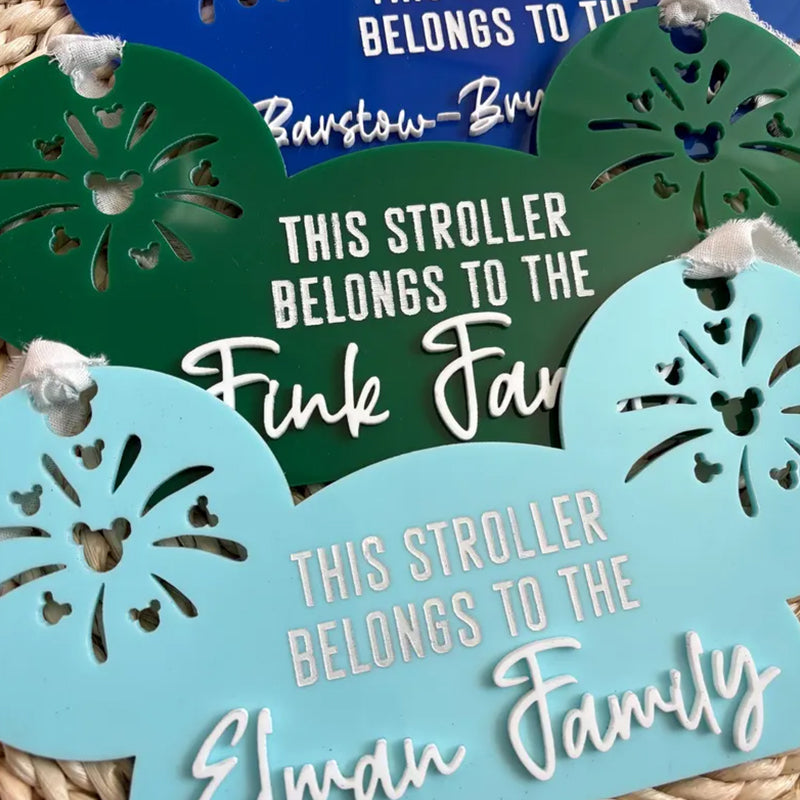 Theme Park Inspired Stroller Tag