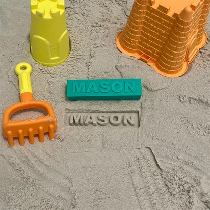 Custom Sand Name Mold – Personalized Beach Toy for Kids & Family Fun