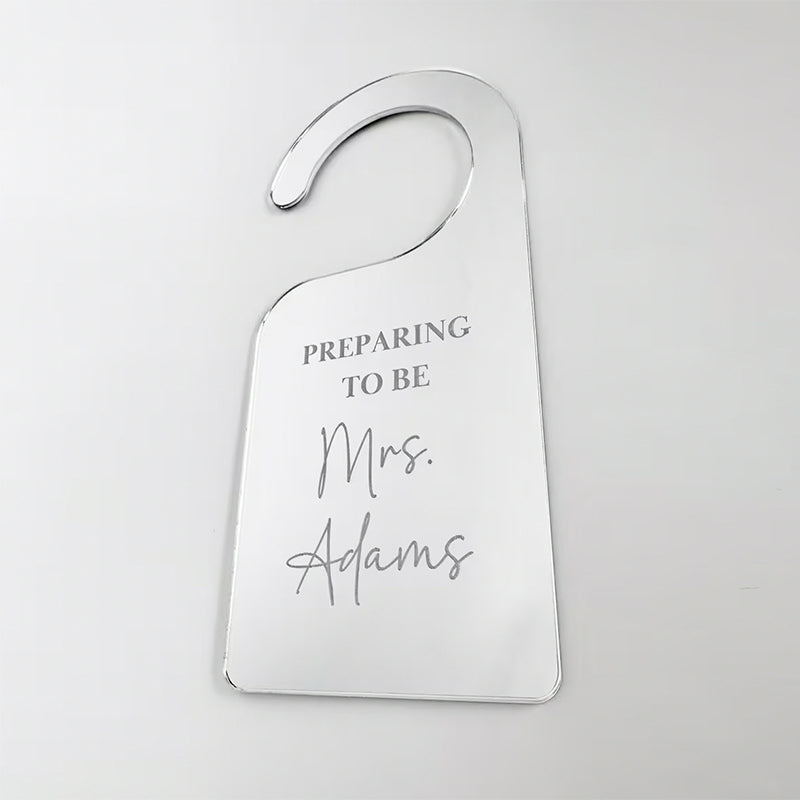 Personalized Bridal Suite Door Hanger Bridal Room Door