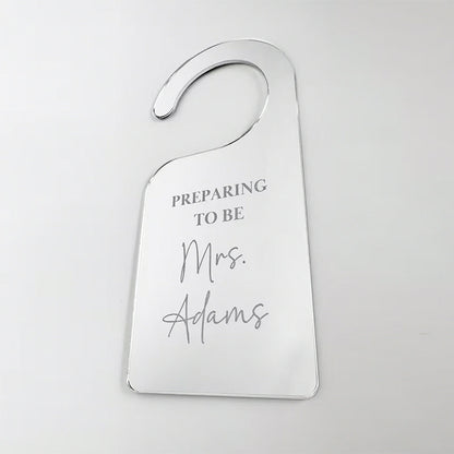 Personalized Bridal Suite Door Hanger Bridal Room Door