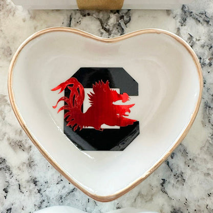 University custom trinket ring dish dorm decor graduation University jewelry