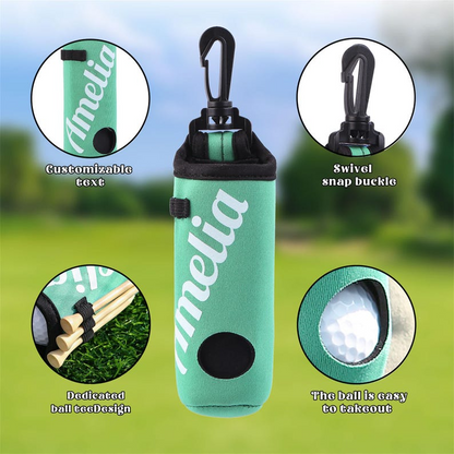 Personalized Golf Ball Bag, Stylish Pouch for Golf Balls