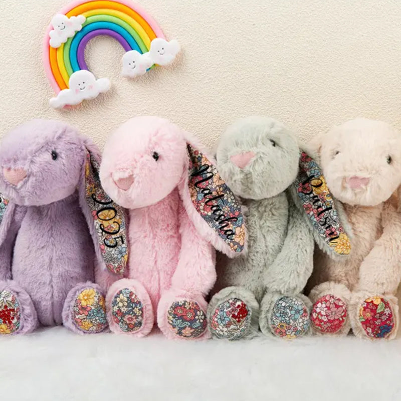 Personalized Easter Plush Bunny: Custom Stuffed Animal