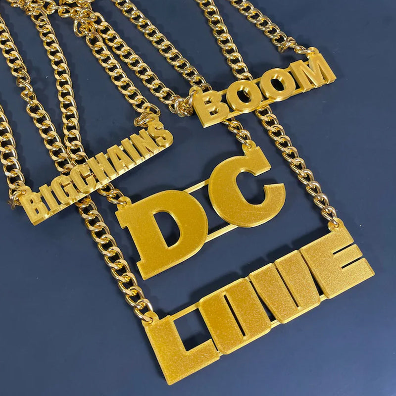 Custom Name Bling & Chain