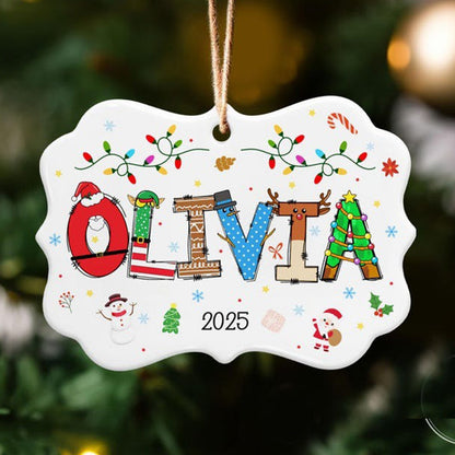 Personalized Boys Girls Christmas Ornament
