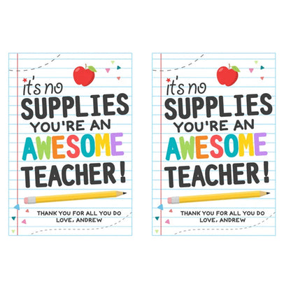 Teacher Appreciation Gift Tag  Acrylic Tag