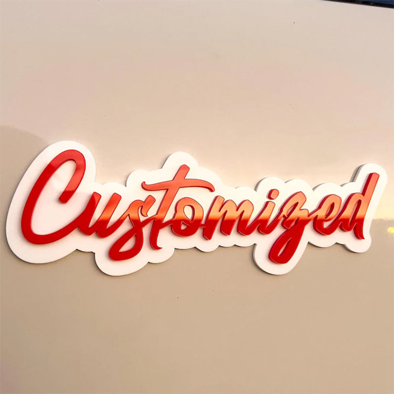 Custom Car Name Emblem Badge Custom