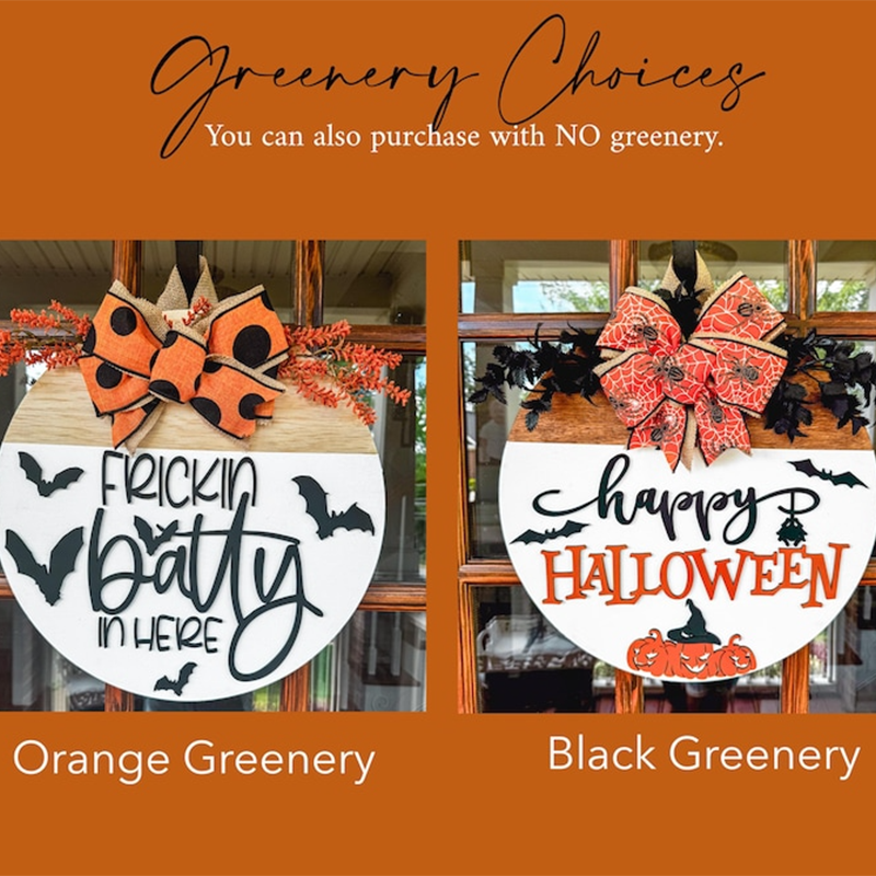 Halloween Door Hanger | Halloween Wreath | Happy Halloween Front Door Decor