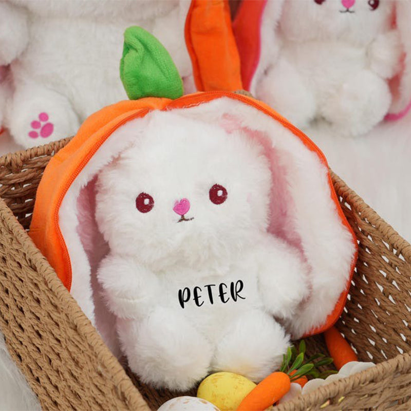 Reversible Bunny Plush Toy Easter Gift for Kids