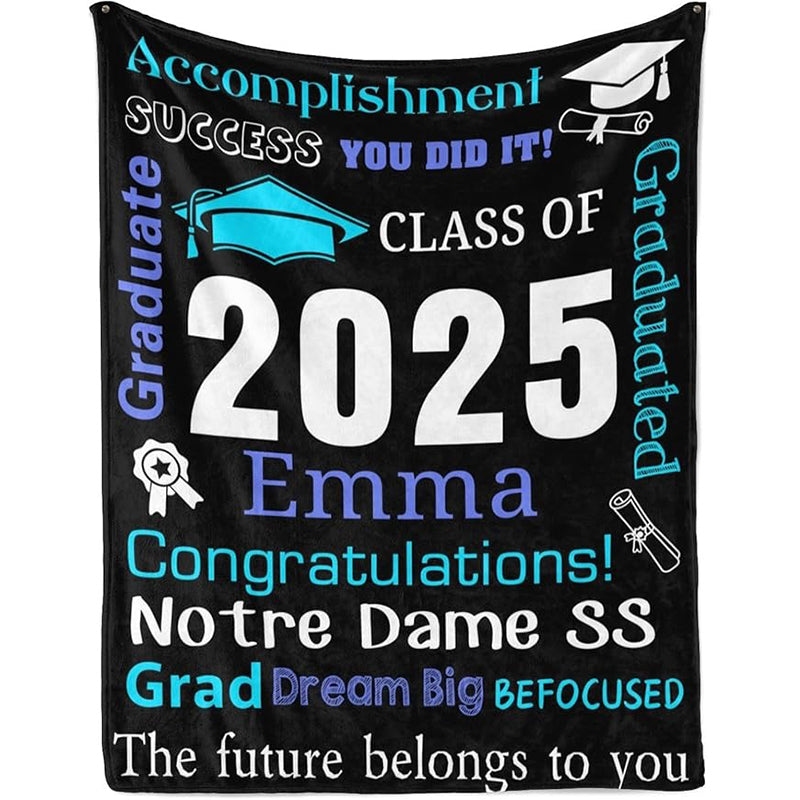 Personalized Graduation Blankets Graduation Gift