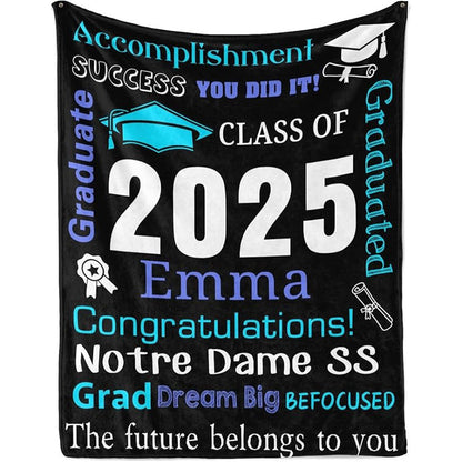Personalized Graduation Blankets Graduation Gift