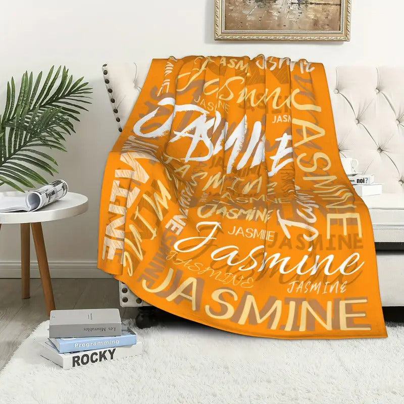 Personalized Custom Name Blanket - Soft Flannel Throw