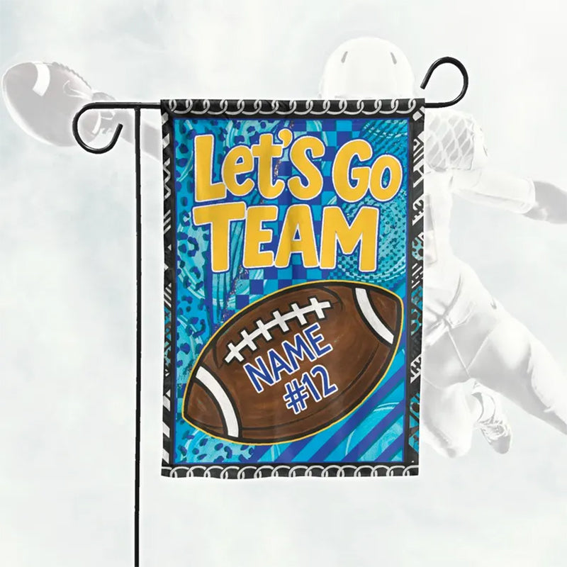Football Season Garden Flag, Custom Team Gameday Flag
