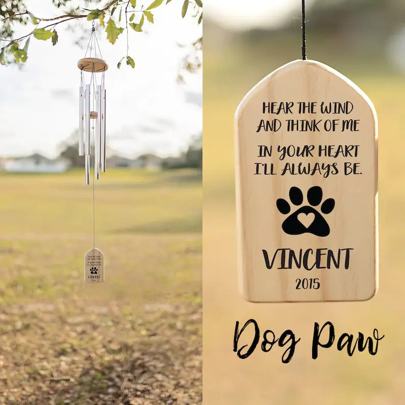 Personalized Wind Chimes-Pet Memorial Gift Chime