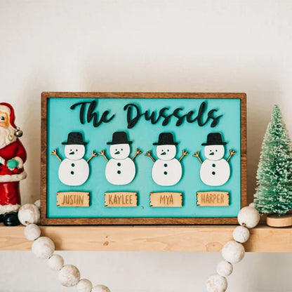 Snowman Family Decor - Winter Decor - Snowman Family Decorations