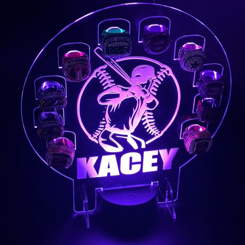 Custom Championship Ring Holder Display Kids Trophy Night Light