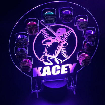 Custom Championship Ring Holder Display Kids Trophy Night Light