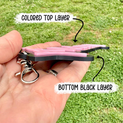 Softball Baseball Volleyball Football Dance Wrestling Track Soccer Cheerleading Personalized 3D Bag Tag Keychain
