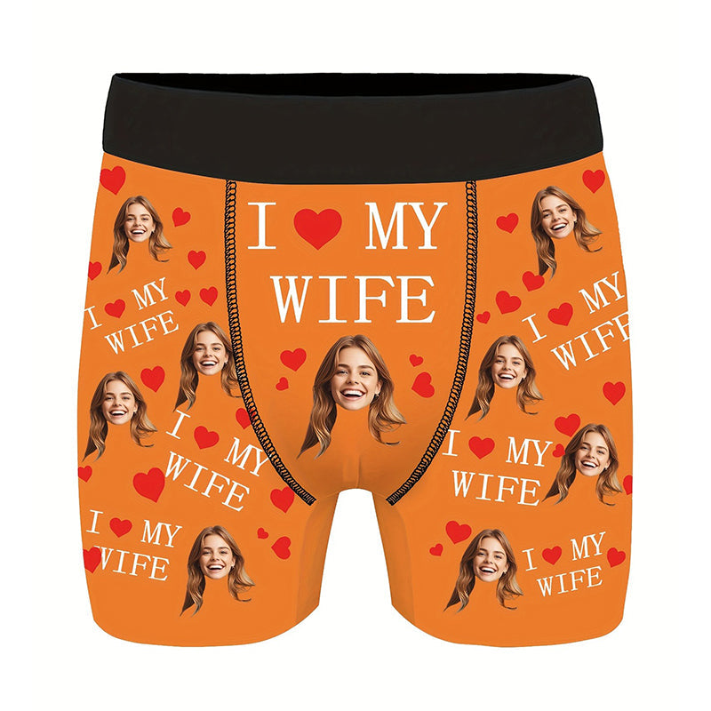 Customized Boxers with Images, Personalized Face Photo Boxers