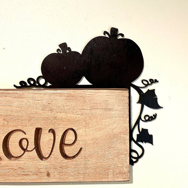 Halloween Door Corner Sign | Halloween Silhouette