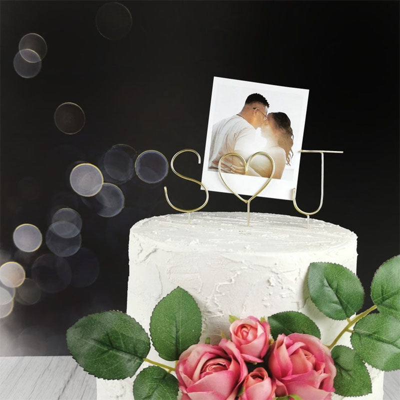Arrow Initials Cake Topper Rustic Wire Personalized Custom Chic Name
