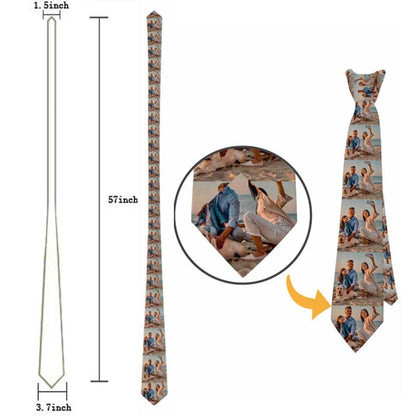 Custom Picture Tie,Photo Tie,Tie for Him,Custom Printed Ties