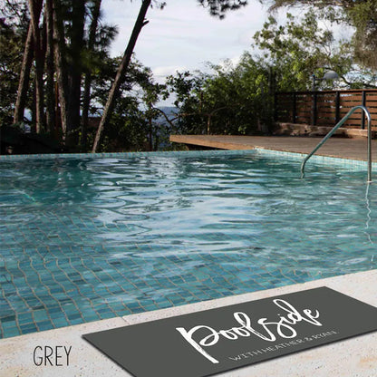 Customized Poolside Runner Mat - Personalized Lake House Mat