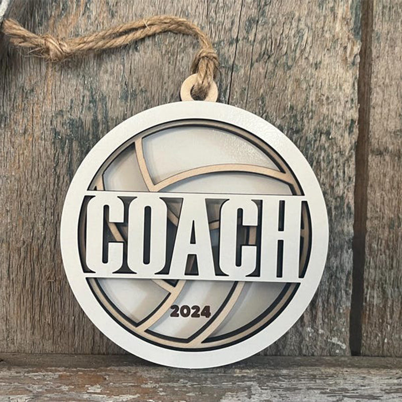 Personalized Volleyball Christmas Ornament