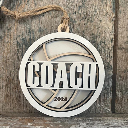 Personalized Volleyball Christmas Ornament