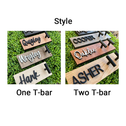 Custom Dog Leash Holder - Wood Leash Holder