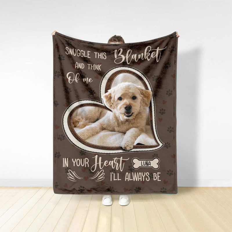 Personalized Dog Photo Blanket, Pet Blanket with Pictures, Pet Memorial Gifts