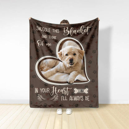 Personalized Dog Photo Blanket, Pet Blanket with Pictures, Pet Memorial Gifts