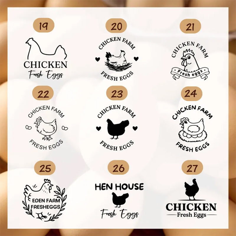 Custom Egg Stamp, Personalised Eggs Stamp