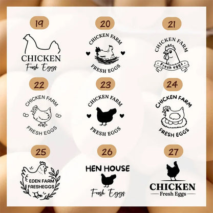 Custom Egg Stamp, Personalised Eggs Stamp