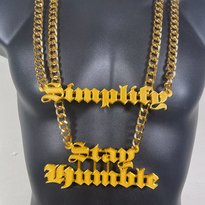 Custom Name Bling & Chain