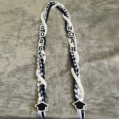 Large Graduation Lei Hawaiian Style Braided Ribbon Lei | Graduation gift