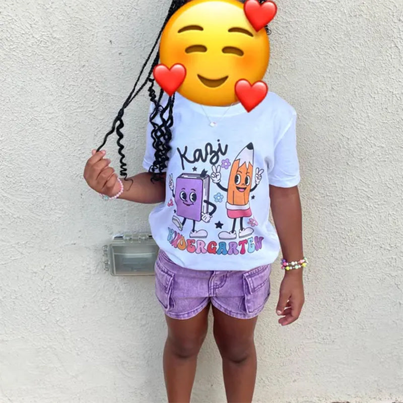 Personalized Kindergarten Shirt, Personalized Back to School Shirt Personalized First Grade Shirt