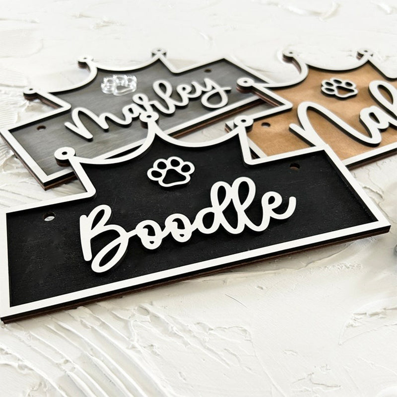 Personalized Crate Sign, Custom Dog Decor