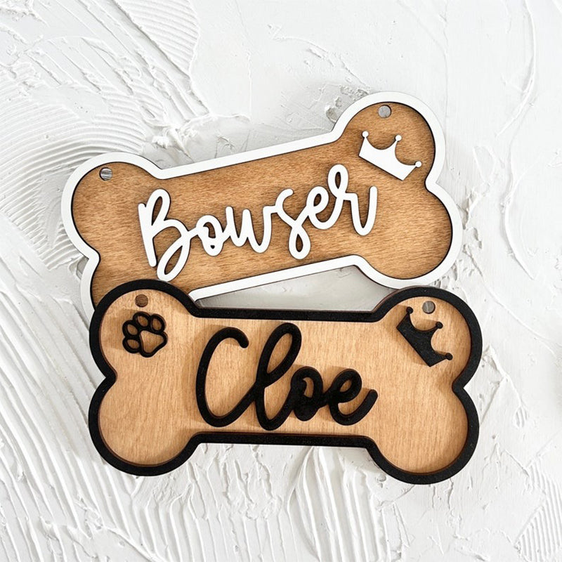 Personalized Dog Name Plate, Kennel Name Sign, Dog Crate Name Plaque