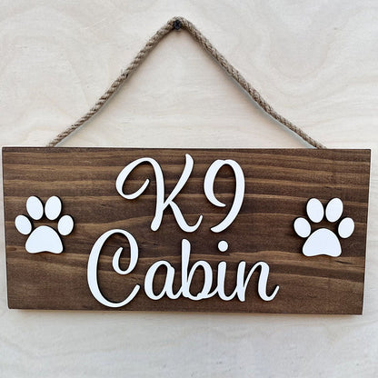 Dog Name Sign, 3D Dog Name Sign, Custom Dog Name Sign
