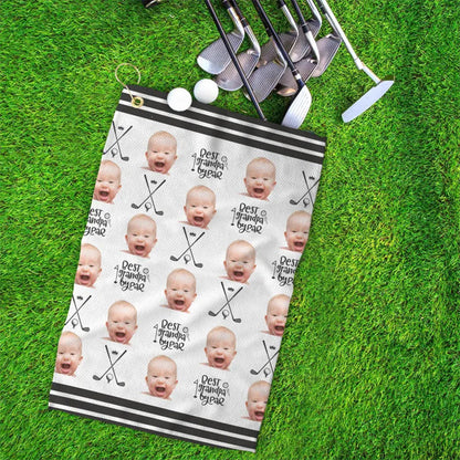 Custom Golf Towel With Kids Photo, Kids Golf Rag