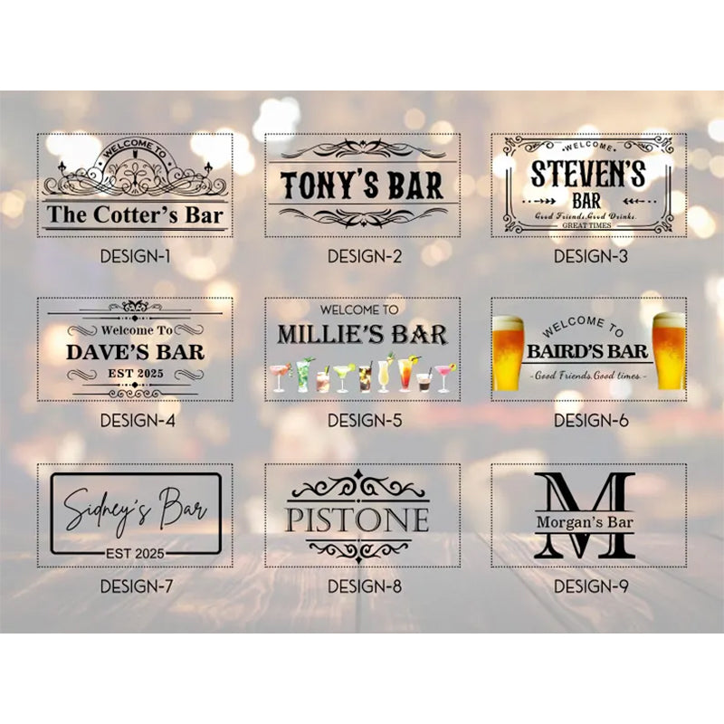 Personalized Bar Mat,Custom Bar Runner,Home Bar Pub Accessories Art