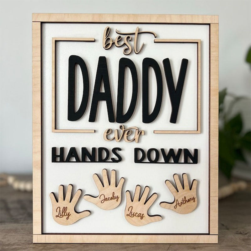 Personalized Fathers Day Handprint gift