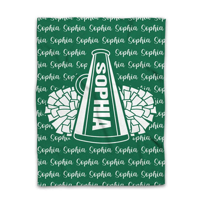 Personalized Cheerleading Blanket Cheer Team